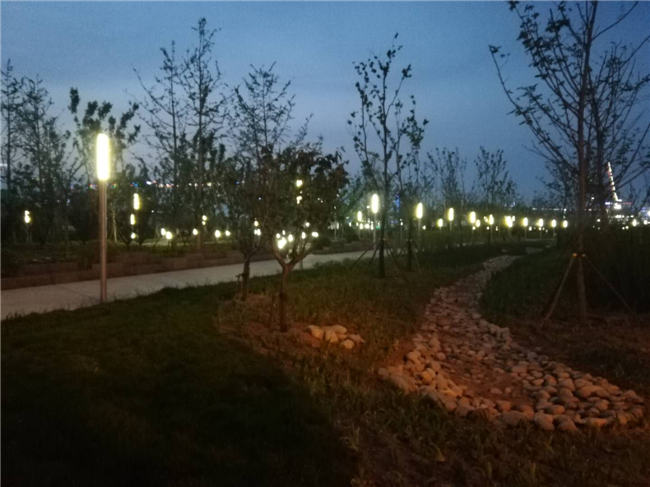 济南绸带公园景观照明案例