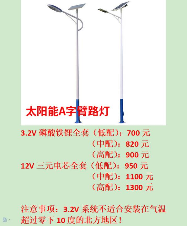 农村6米太阳能路灯多少钱？